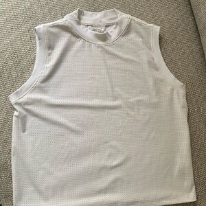 CALIA by Carrie Underwood White Perforated Top